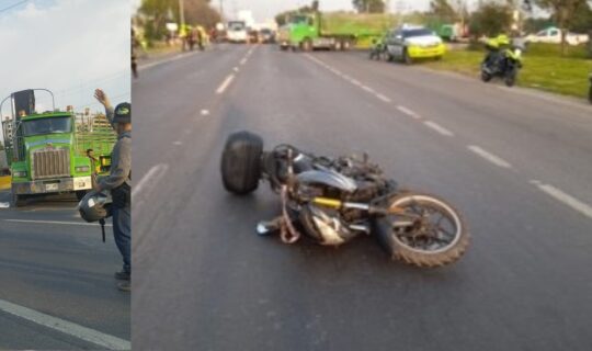 Motociclista perdió una pierna en accidente de tránsito en la vía