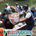 Administración Municipal del Medio Baudó, dio inicio a la entrega de ayudas humanitarias a damnificados por ola invernal.