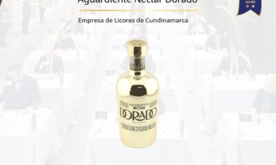 Aguardiente Néctar Dorado recibe certificación superior del  International Taste Award