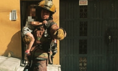 Bomberos de Marinilla rescataron a tres niños en medio de un conato al interior de su vivienda