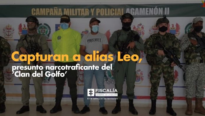 Capturan a alias Leo, presunto narcotraficante del ‘Clan del Golfo’