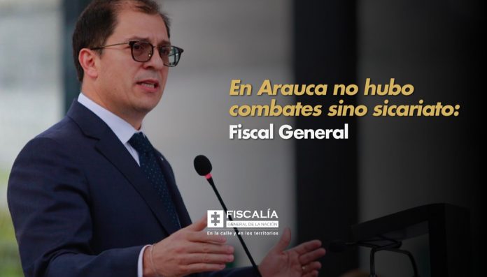 En Arauca no hubo combates sino sicariato: Fiscal General