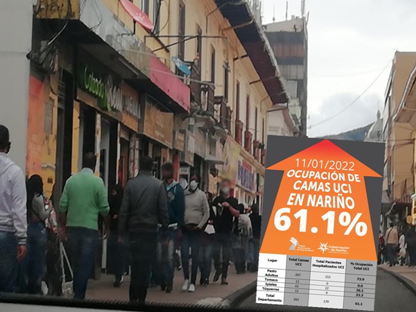 En Nariño la ocupación de camas UCI alcanzó el 60% pero fiestas y paseos siguen sin control