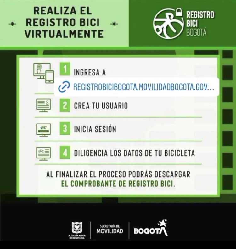 Estas son las dos alternativas para hacer registros de bicicletas en Bogotá