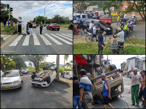 “Explotan o son imprudentes”: accidentes de vuelco al alza esta semana en Cali