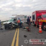 Fallas en las llantas de la ambulancia de Villanueva, habría sido la causa del accidente que dejó 5 personas heridas