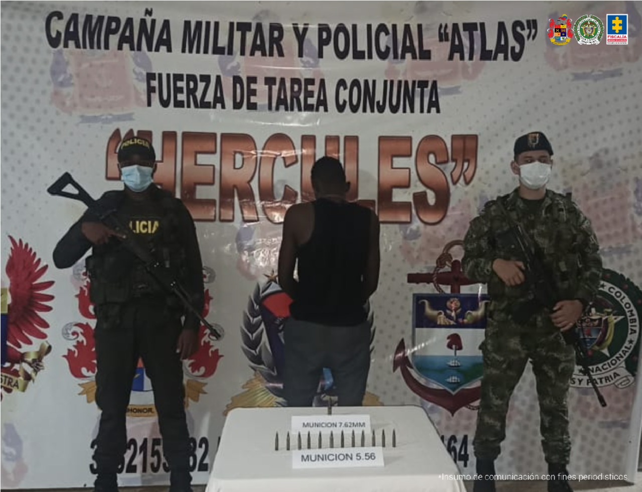 Judicializado un hombre que portaba en su bolsillo munición de uso privativo de las Fuerzas Armadas