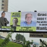 Manizales amaneció con pendones en rechazo al Alcalde Carlos Mario Marín