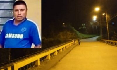 Oscar Salgado perdió la vida al caer del puente sobre el río Lejos de Pijao
