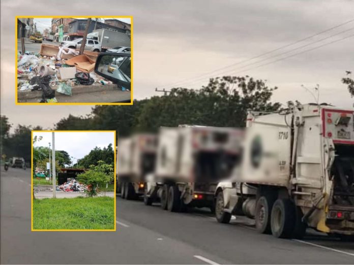 Problemas viales y lluvias en Yotoco bloquearon camiones recolectores de basura, hay retraso en Cali