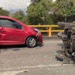 Reportan múltiple accidente de tránsito en el puente Alfonso López