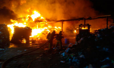 Se incendió recicladora en Valledupar