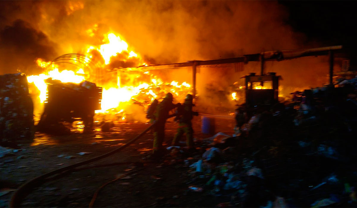 Se incendió recicladora en Valledupar