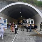 Siguen los trancones en el alto de La Línea tras accidente en túnel