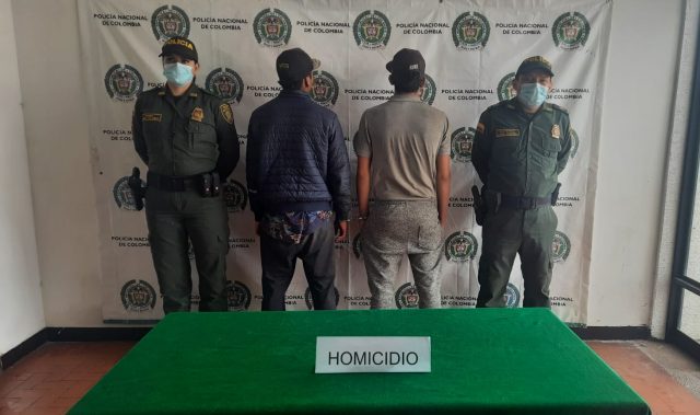 Sujetos extranjeros capturados por el homicidio de Diego Fernando Caicedo en Calarcá