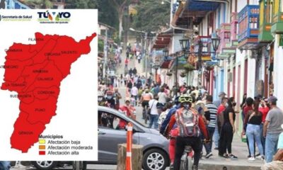 Todos los municipios del Quindío con afectación alta por contagios de Covid-19