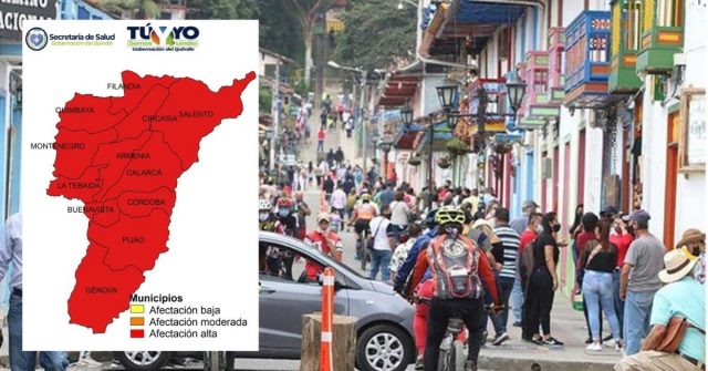 Todos los municipios del Quindío con afectación alta por contagios de Covid-19