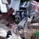 Una persona lesionada al caer una casa rodante en una casa en Los Chorros, Cali