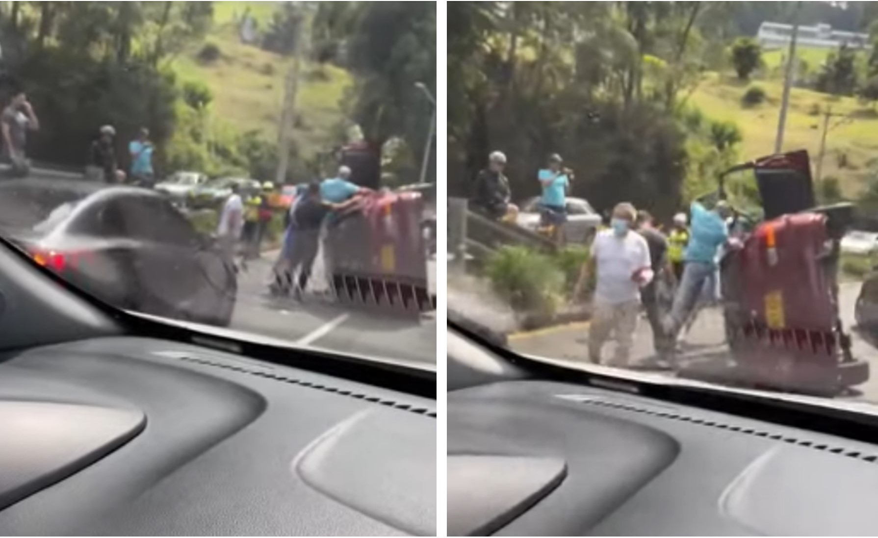 VIDEO: ¡Pasó «ventiado»! Se volcó un carro en Las Palmas
