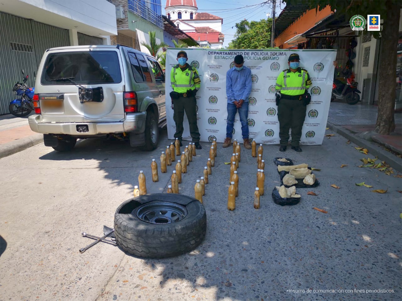 A la cárcel hombre que al parecer transportaba 51 kilos de cocaína en vías del Tolima