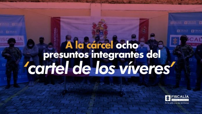 A la cárcel ocho presuntos integrantes del ‘cartel de los víveres’