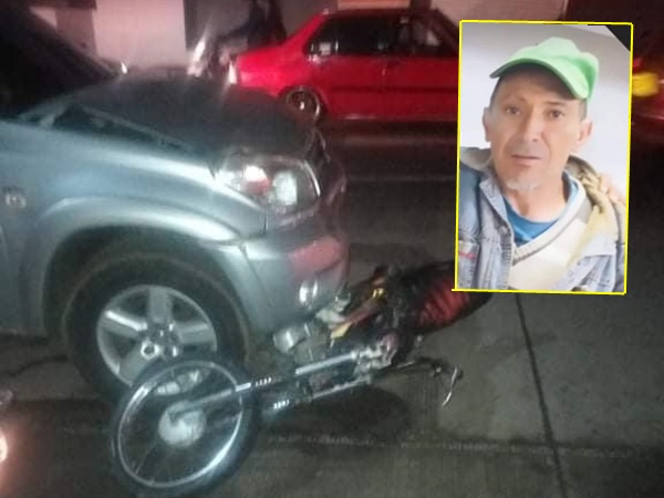 Accidentes en vías de Nariño no paran: Máximo iba en moto y murió tras chocar contra un carro