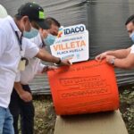 Acción Comunal Idaco entrega 198 metros lineales de placa huella en vereda Maní bajo, en Villeta