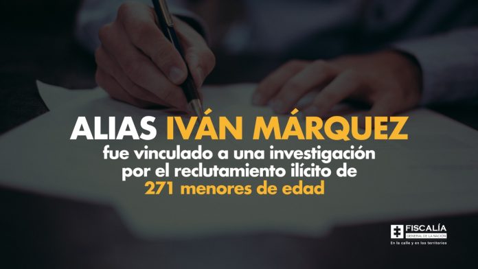 Alias Iván Márquez fue vinculado a una investigación por el reclutamiento ilícito de 271 menores de edad