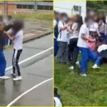 Bochornoso: estudiantes de un colegio de Nariño se fueron a los golpes mientras los demás las alentaban
