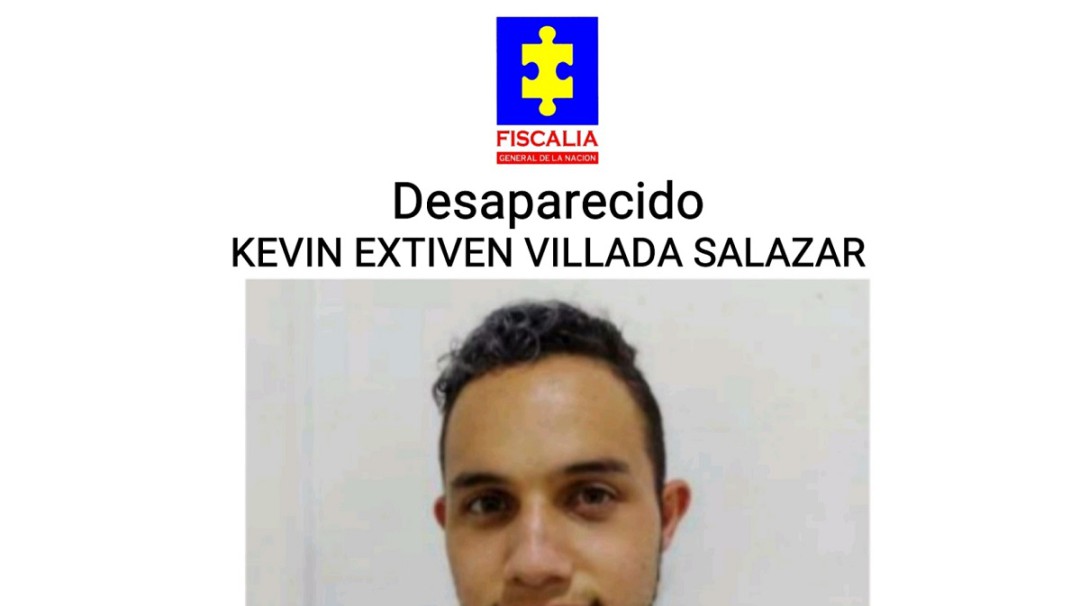 Buscan en Manizales a Kevin Villada. Desapareció cuando salió de su trabajo