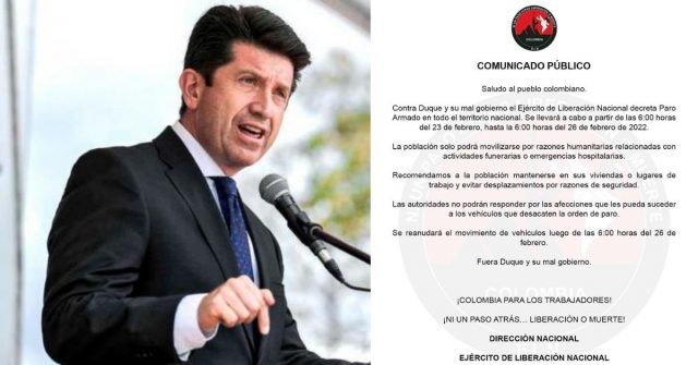 “Colombia no se amedrenta frente a unos panfletos del Eln”, Ministerio de Defensa