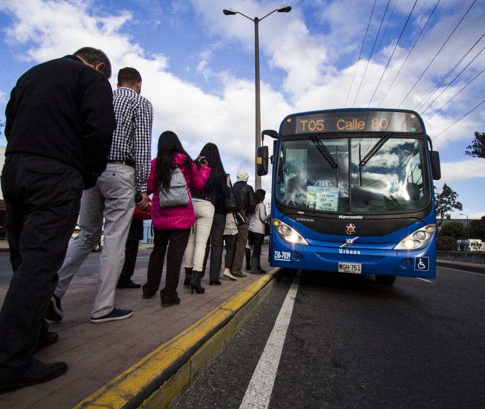 Conductores de buses Sitp protestan por mejores condiciones laborales