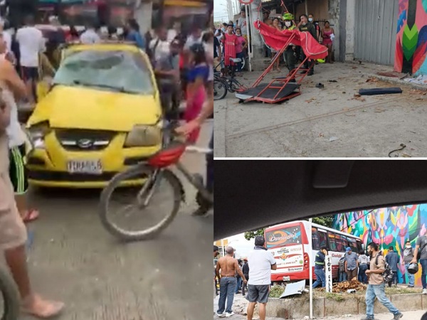 accidente en la Vía 40