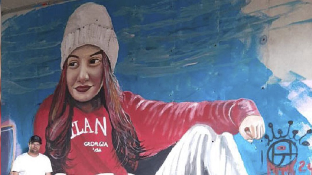 El mural que rinde homenaje a Nickol Valentina
