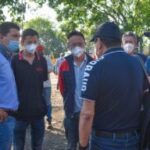 Fabricantes de la maquinaria SANY, revisan estado de los equipos que se encuentran en el taller de obras de Yopal