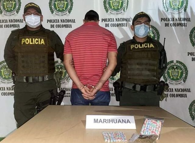 Hombre fue sorprendido con marihuana en Villanueva