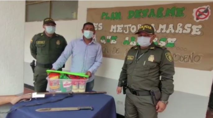 La policía departamental desarrolló campaña de “Plan Desarme” en Paratebueno