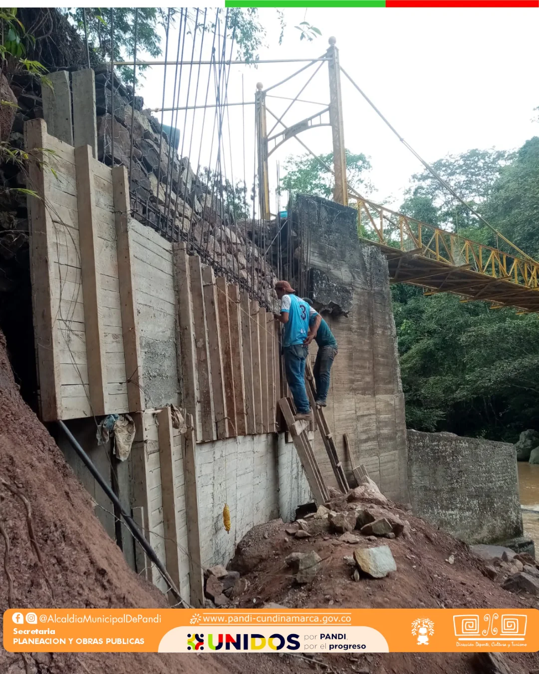Mantenimiento y restauración del Puente José Vicente Concha de Pandi