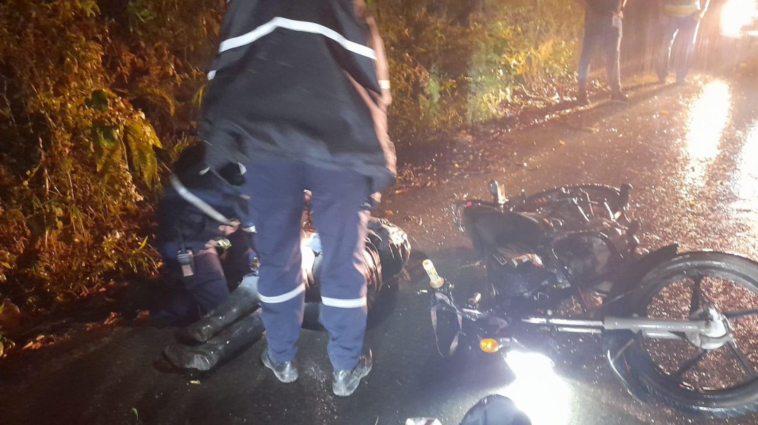 Motociclista quedó inconsciente tras accidente en vías de Marmato, Caldas