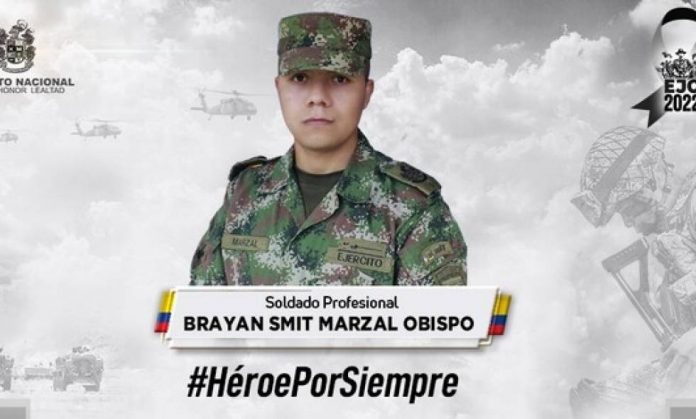 Murió Brayan Marzal uno de los soldados heridos en el atentado del ELN en Arauca