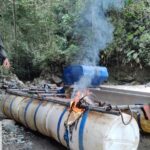 Policía de Caldas incautó en Pácora, elementos utilizados para minería ileg