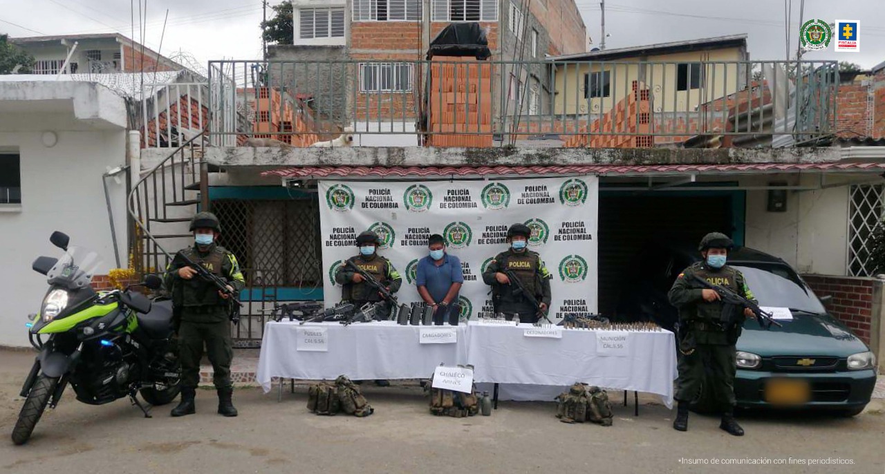 Presunto responsable de transportar armas y explosivos con destino a la disidencia Jaime Martínez fue enviado a la cárcel