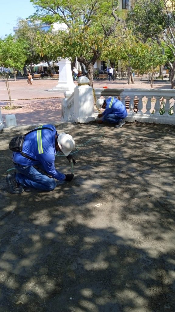 A buen ritmo avanzan trabajos de arreglo y recuperación en el Parque de Los Novios