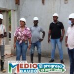Alcalde del Medio Baudó, Fredy Ramírez Valencia, realizó visita de supervisión a la construcción de la obra, “Casa de la mujer”