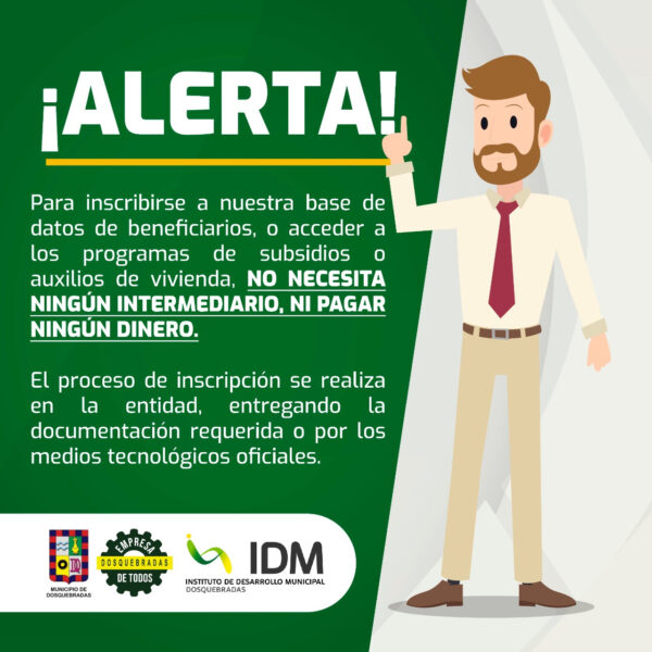 Alerta: inescrupulosos utilizan el nombre del IDM para cometer fraudes