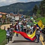 Arcabuco marcha en contra de actividad minera que afectaría zona hídrica