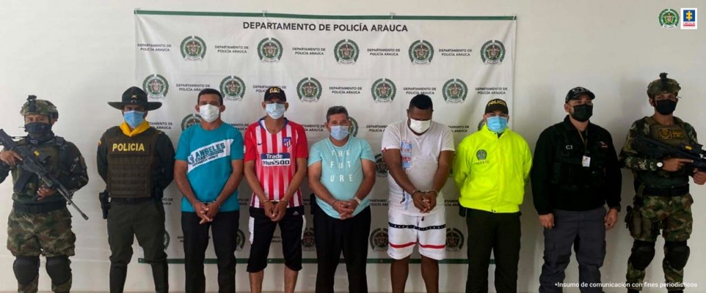 Asegurados seis hombres que estarían dedicados al hurto de semovientes en Arauca