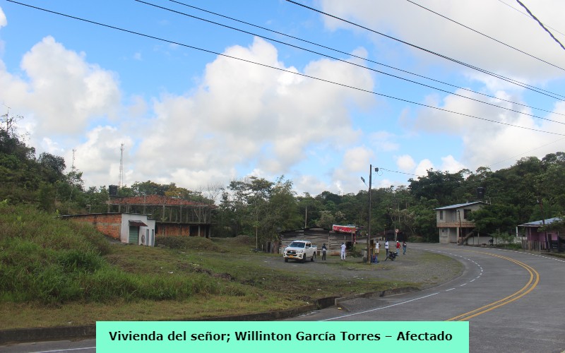 Comunidades asentadas en la vía Pueblo Rico – Animas anuncian con cierre de la misma, denuncian graves afectaciones en sus viviendas por construcción de esta arteria vial. 