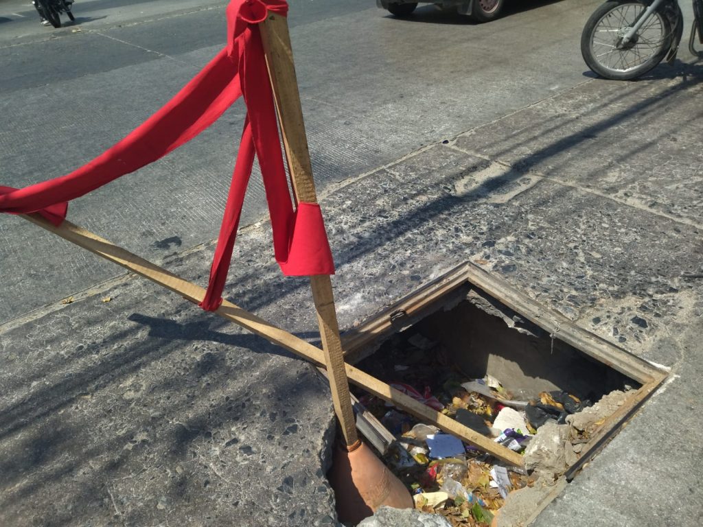 Denuncian ‘trampa mortal’ en la entrada del barrio Riascos de Santa Marta