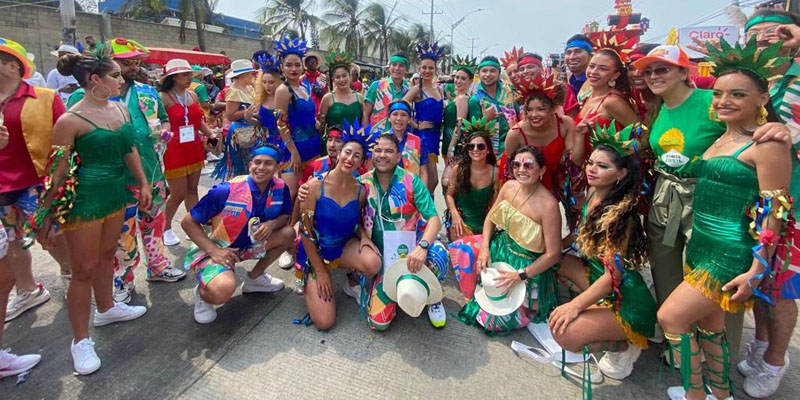 Desde Cundinamarca llegó al Carnaval de Barranquilla una comparsa con impacto social
